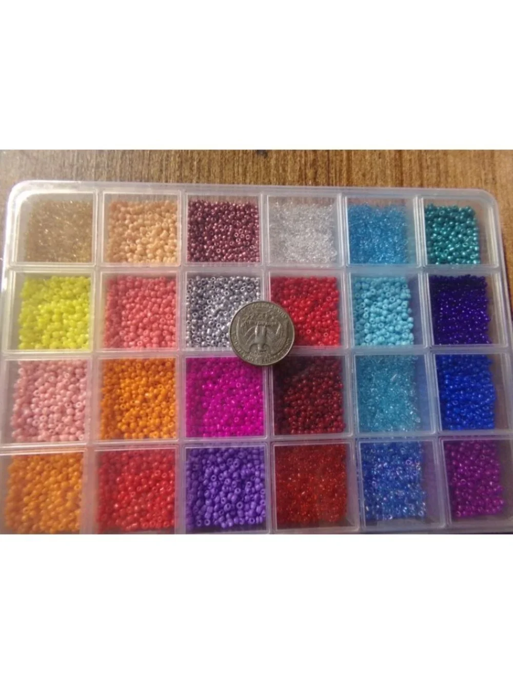 Mixed Color Seed Beads Set in Container Set #1
